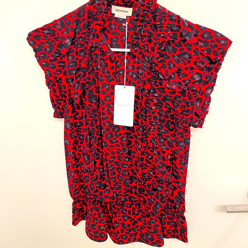 Zadig & Voltaire Tibo Print Leo Passion.  Red, black & gray:)